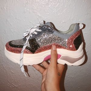 Glitter sneakers / trainers✨ Never worn!